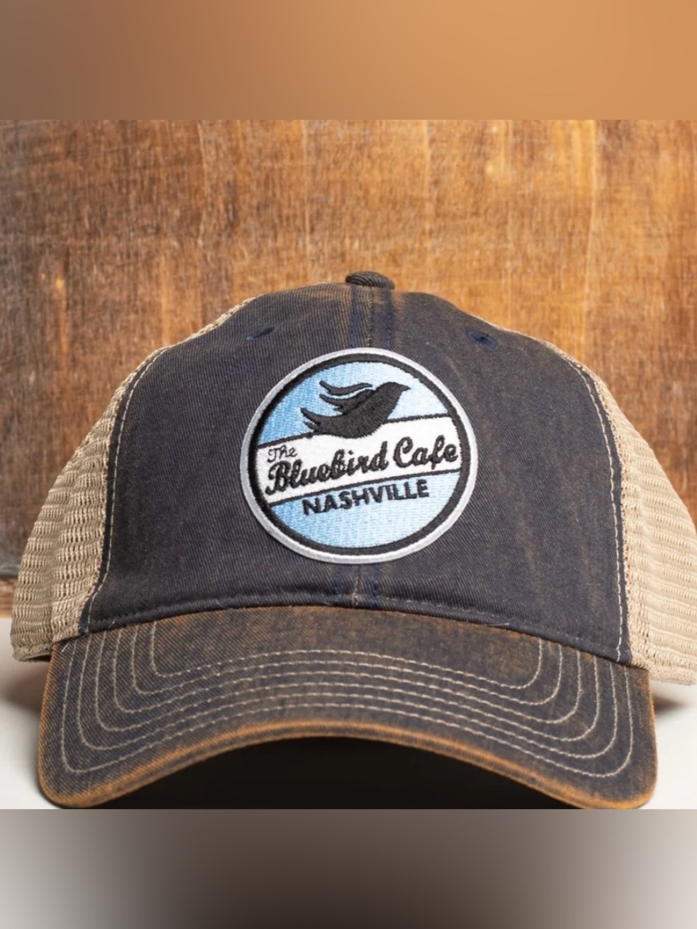 Bluebird Cafe Nashville Distressed Mesh Trucker Cap Adjustable Country Unisex